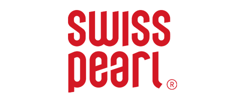 Swiss Peal logo in red font