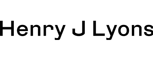 Henry J Lyons logo in black font