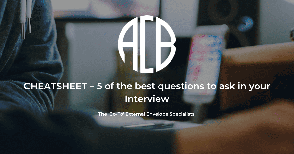 Cheatsheet 5 of the best questions to ask in your Interview